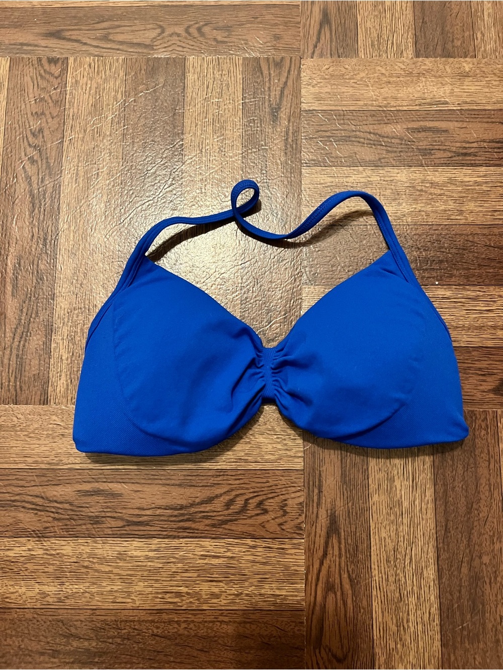Royal Blue Halter Sports Bra